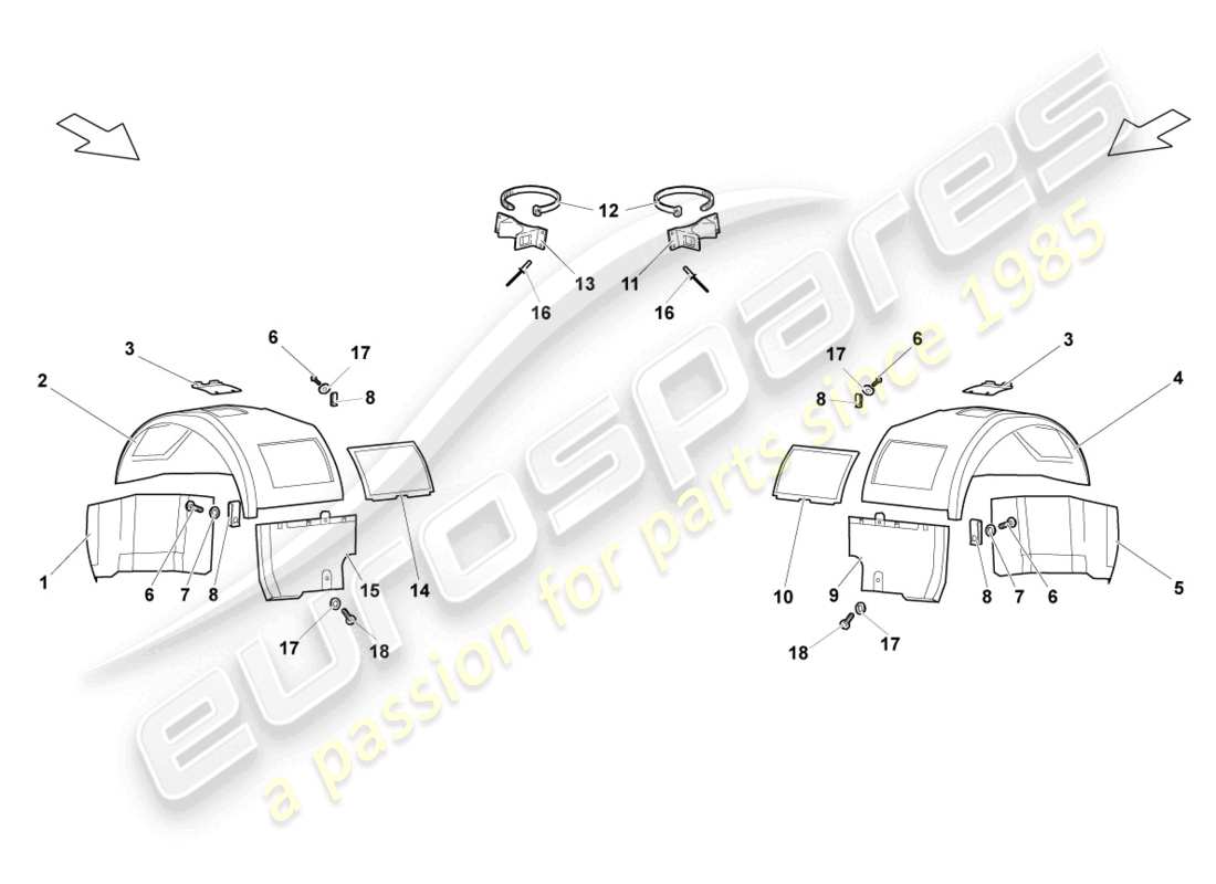 diagrama de pieza que contiene el número de pieza n91115501