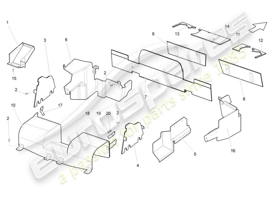 diagrama de pieza que contiene el número de pieza 407103750a
