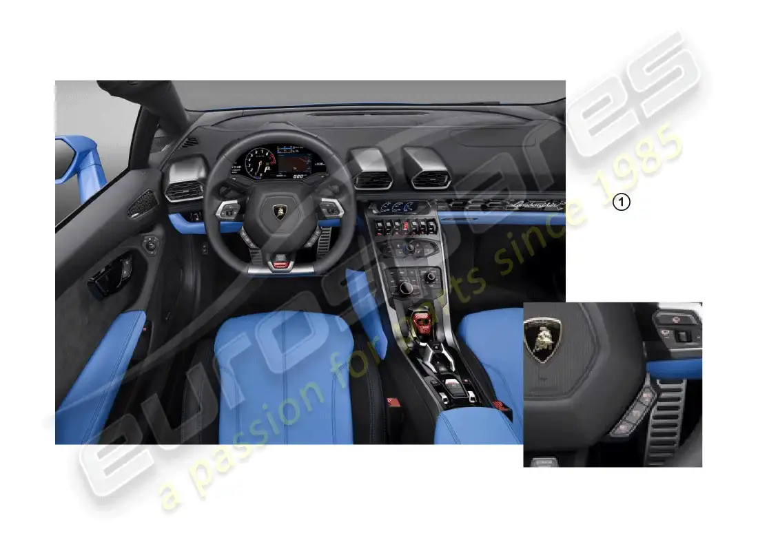 lamborghini huracan lp610-4 coupe (accessories) kit de instalación diagrama de piezas