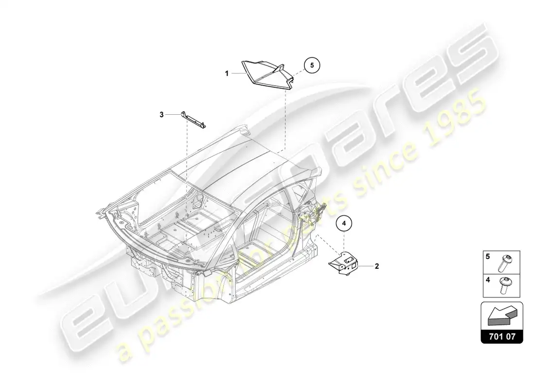 lamborghini centenario coupe (2017) chasis diagrama de piezas