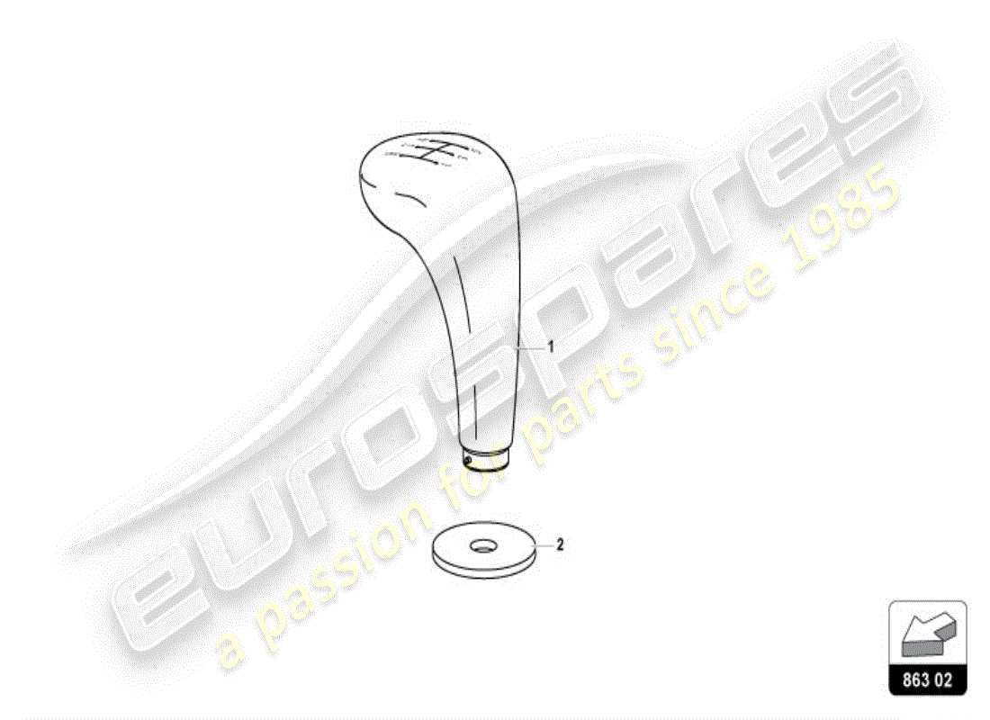 lamborghini diablo vt (1998) palanca de cambio diagrama de piezas