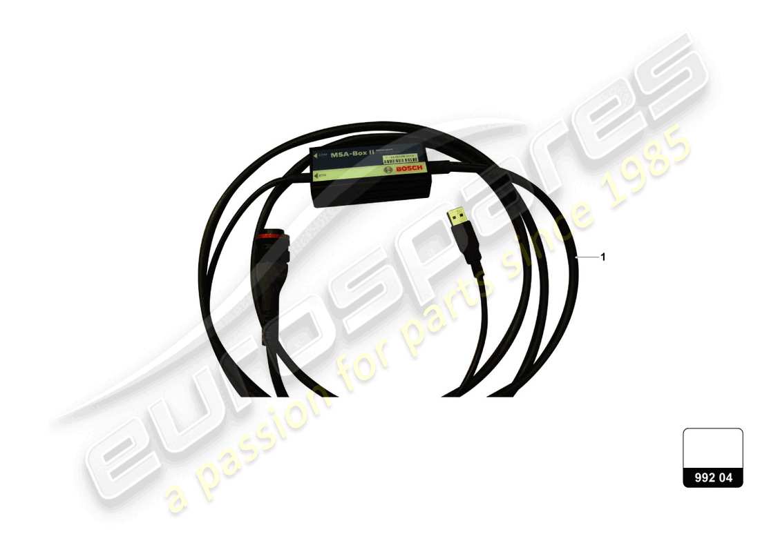 lamborghini super trofeo evo 2 (2022) diagrama de piezas del kit de caja msa