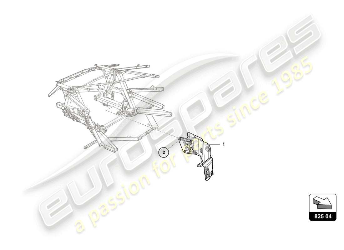 lamborghini super trofeo (2015) diagrama de piezas del escudo térmico