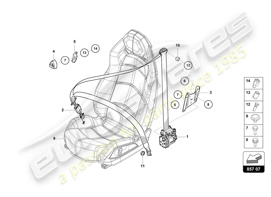 lamborghini centenario coupe (2017) 3 diagrama de piezas