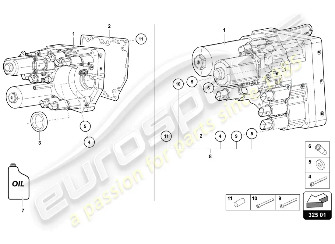 lamborghini lp720-4 coupe 50 (2014) unidad de control hidráulico diagrama de piezas