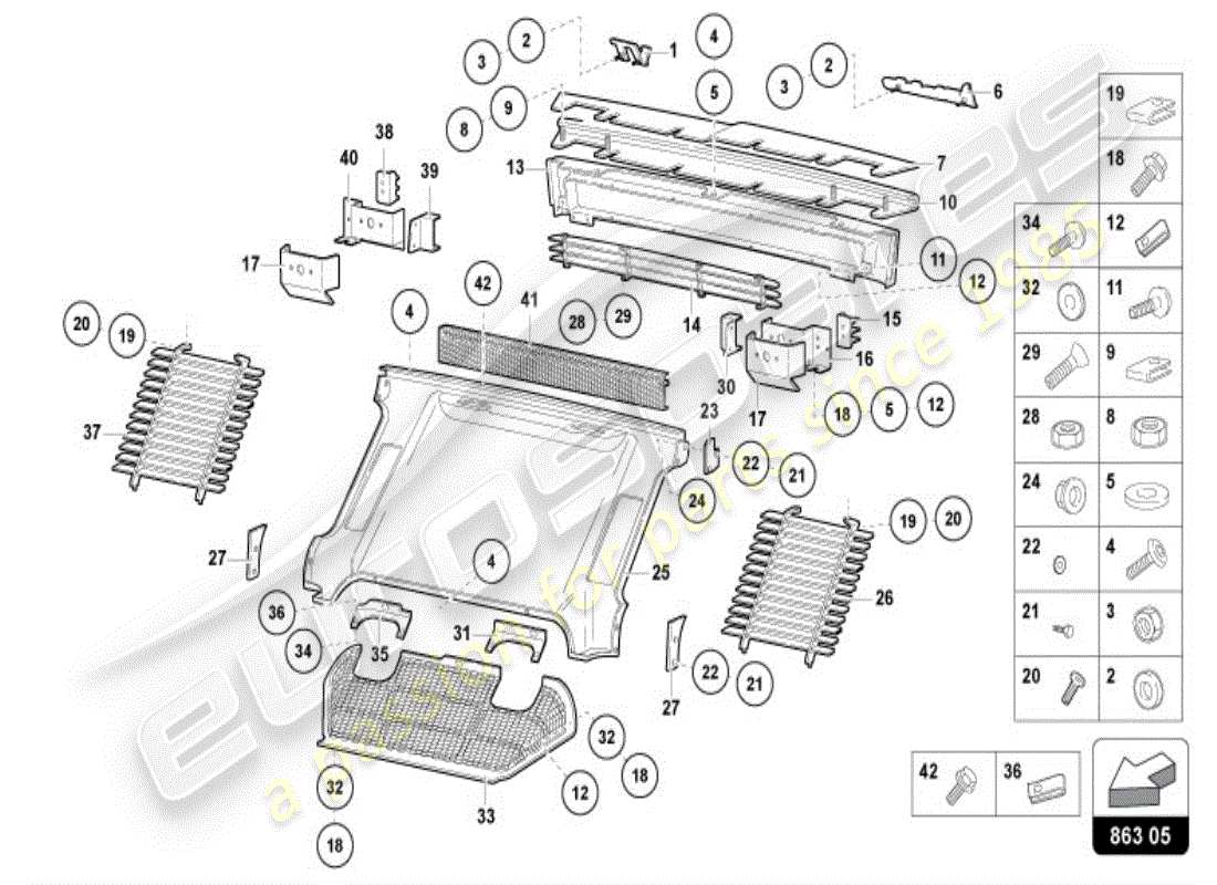lamborghini diablo vt (1995) covers diagrama de piezas