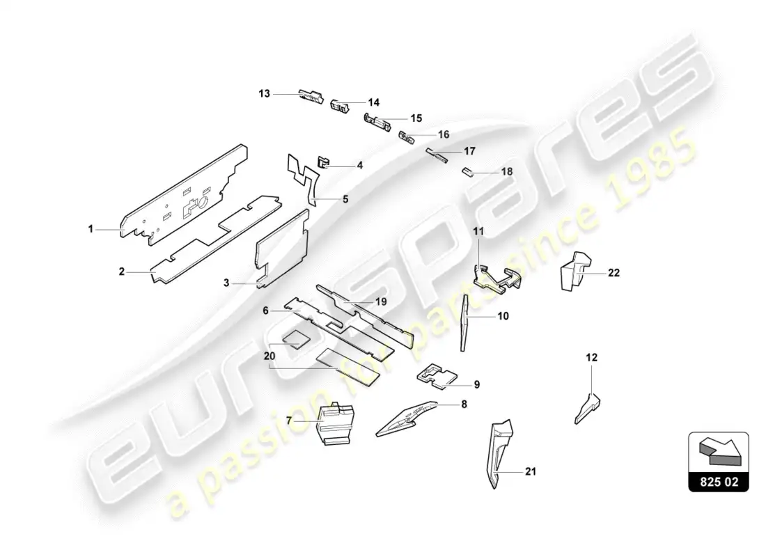 lamborghini lp580-2 spyder (2018) mojadura diagrama de piezas