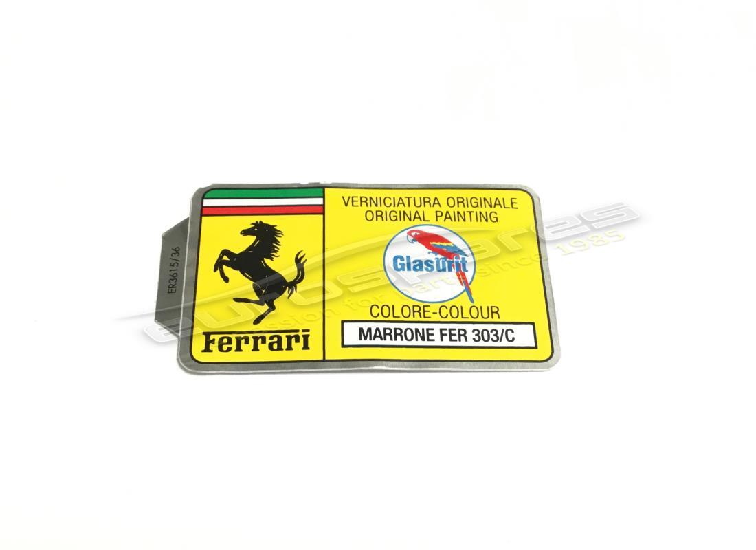 nueva ferrari pegatina con código de pintura glasurit (círculo). número de parte er361536 (1)