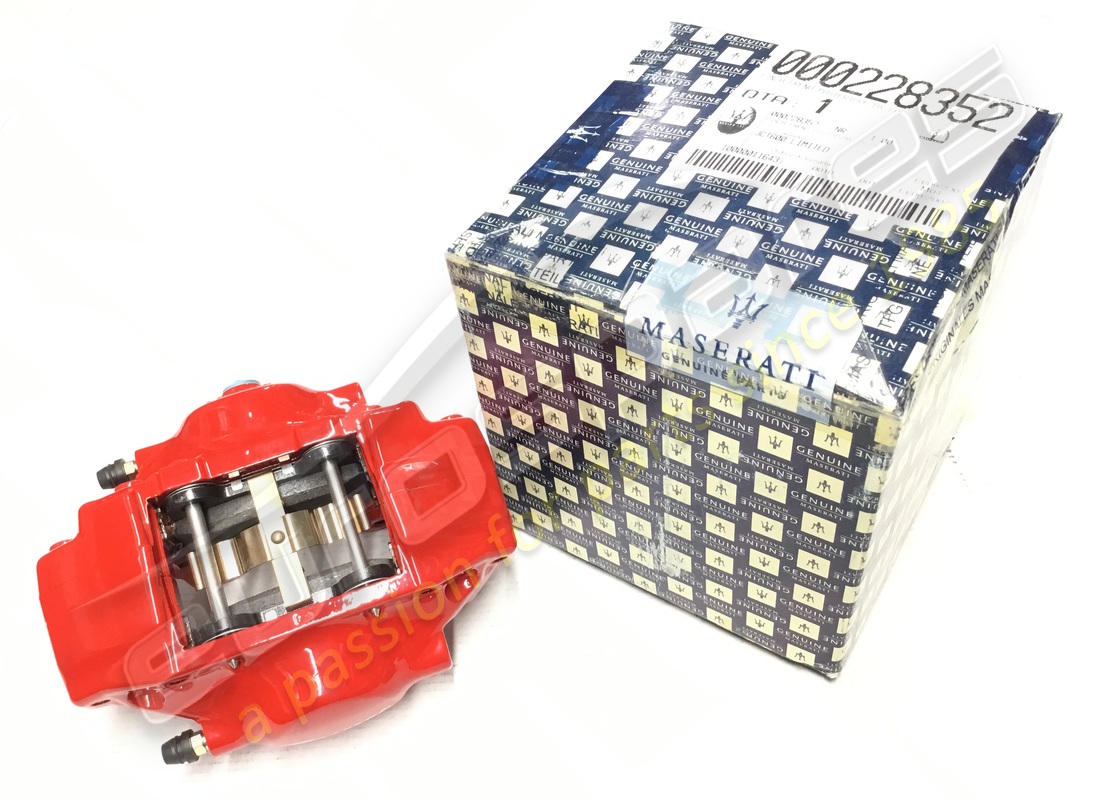 pinzas de freno traseras derechas nuevas maserati rojas. número de pieza 228352 (1)