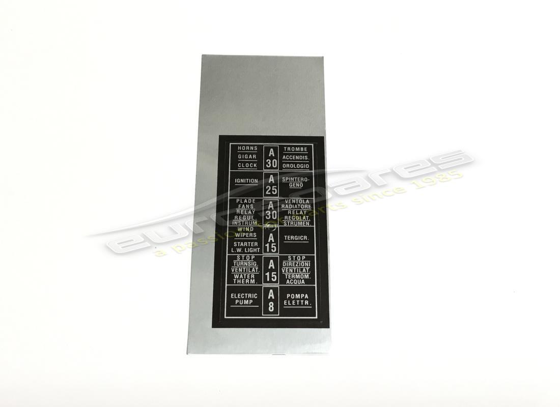 nueva etiqueta de la caja de fusibles ferrari. número de parte fst007 (1)