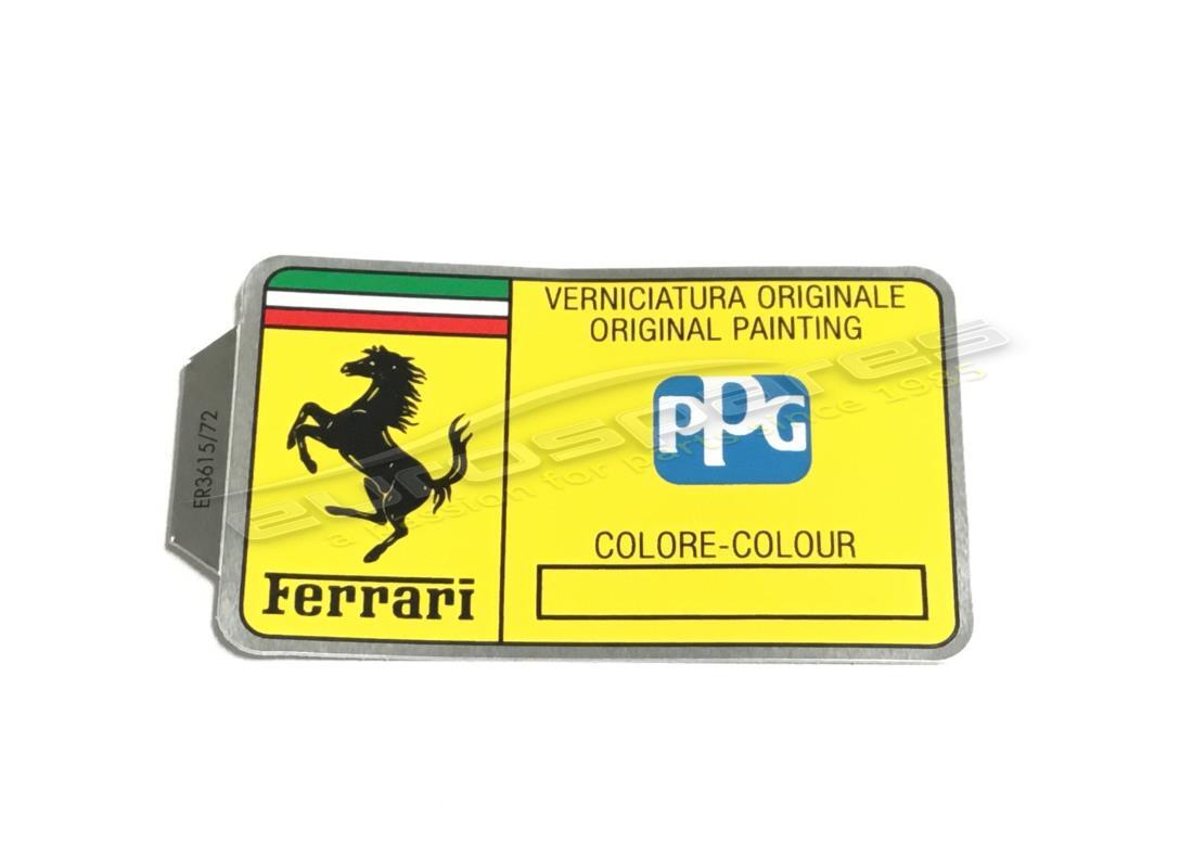 nueva etiqueta de código de pintura ferrari ppg. número de parte er361572 (1)