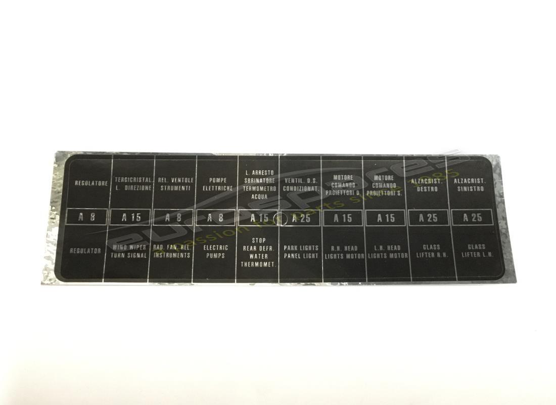 nueva etiqueta de la caja de fusibles ferrari. número de parte fst011 (1)
