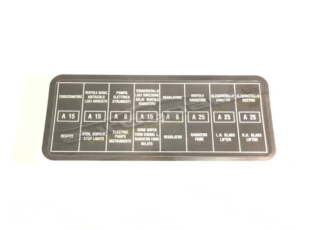 nueva etiqueta de la caja de fusibles ferrari. número de parte fst013 (1)