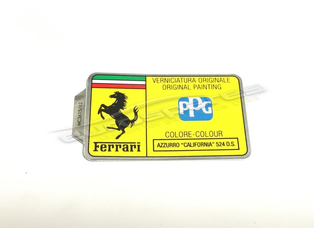 nueva etiqueta de pintura ppg ferrari. número de parte mc361562 (1)