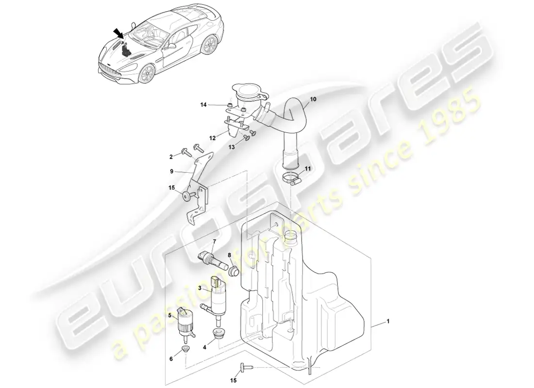 aston martin vanquish (2014)  diagrama de piezas
