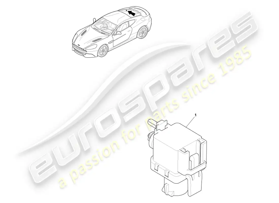 aston martin vanquish (2014) sensor barométrico diagrama de piezas