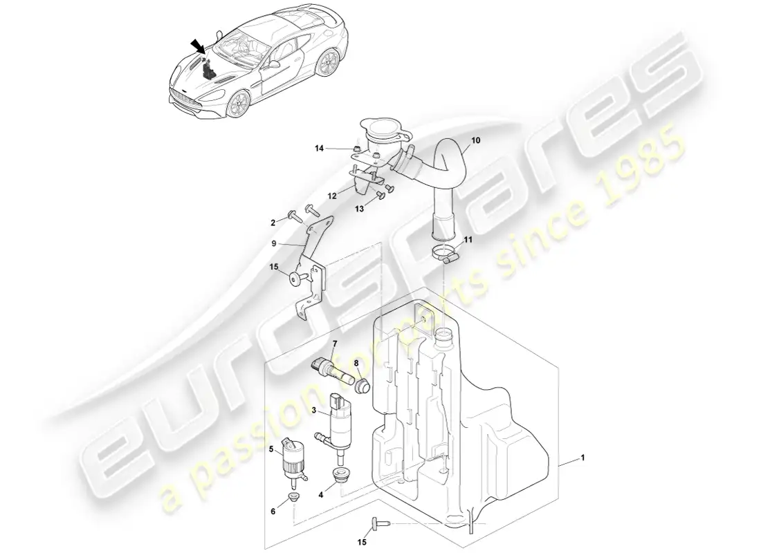 aston martin vanquish (2013)  diagrama de piezas