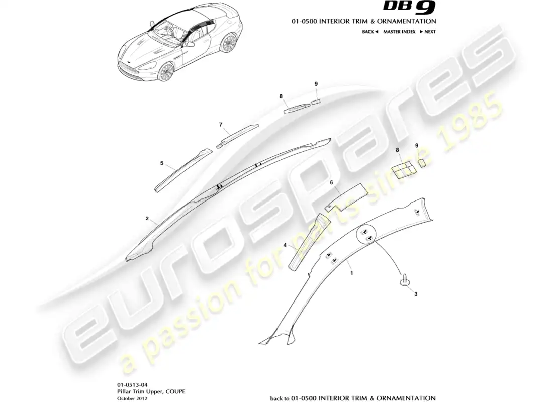 diagrama de pieza que contiene el número de pieza eg33-40381-ab