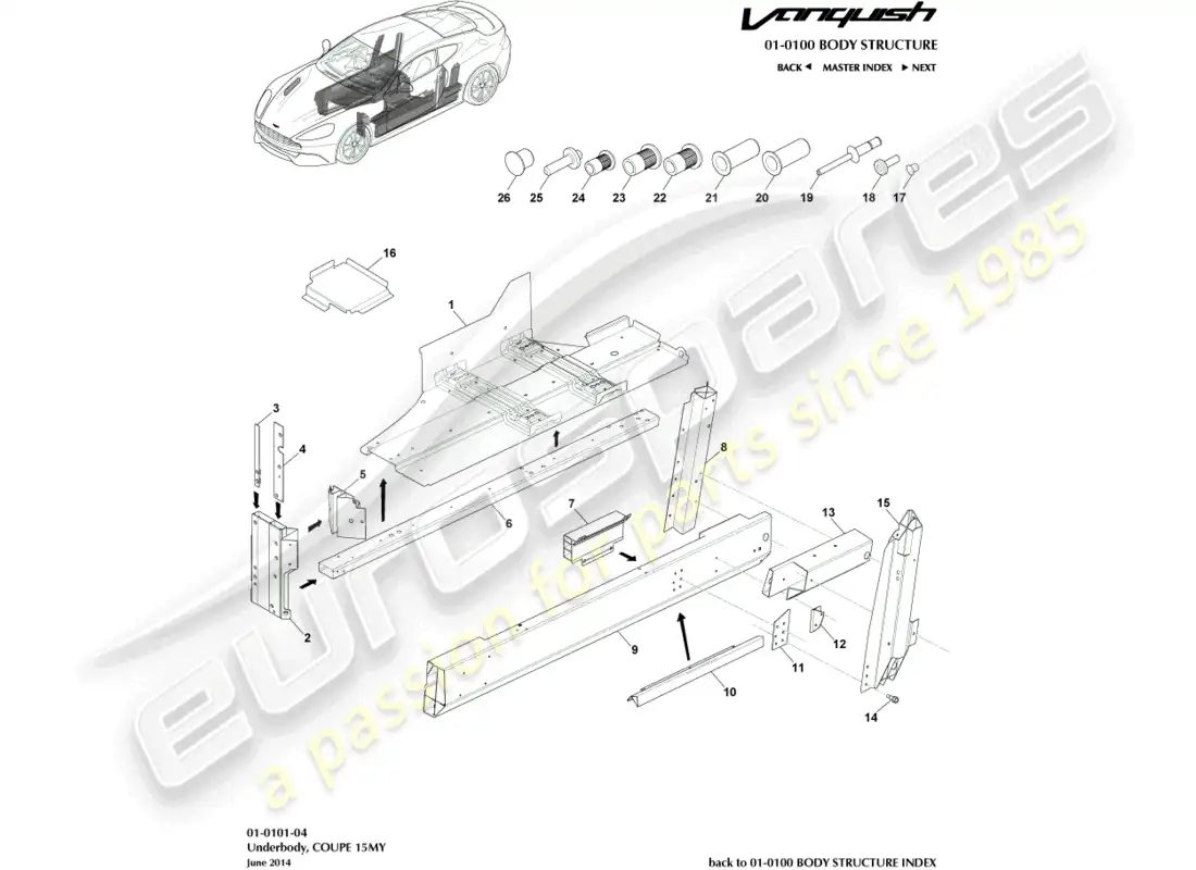 diagrama de pieza que contiene el número de pieza godg43-24315-aa