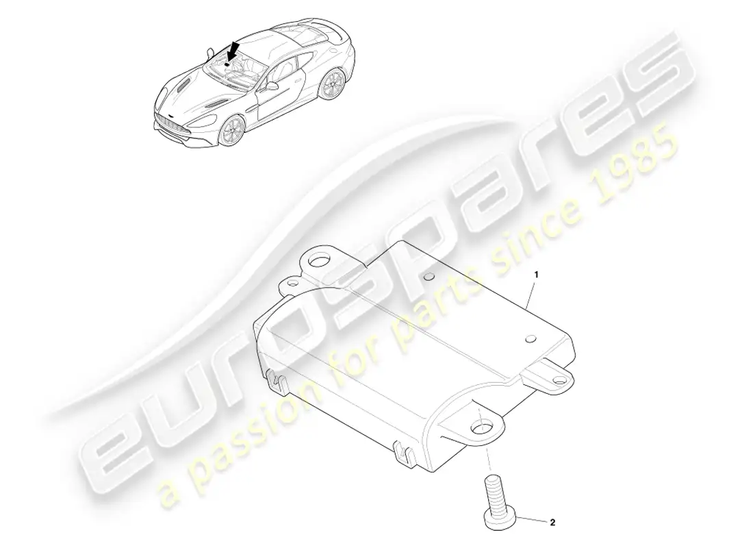 aston martin vanquish (2013) rke diagrama de piezas