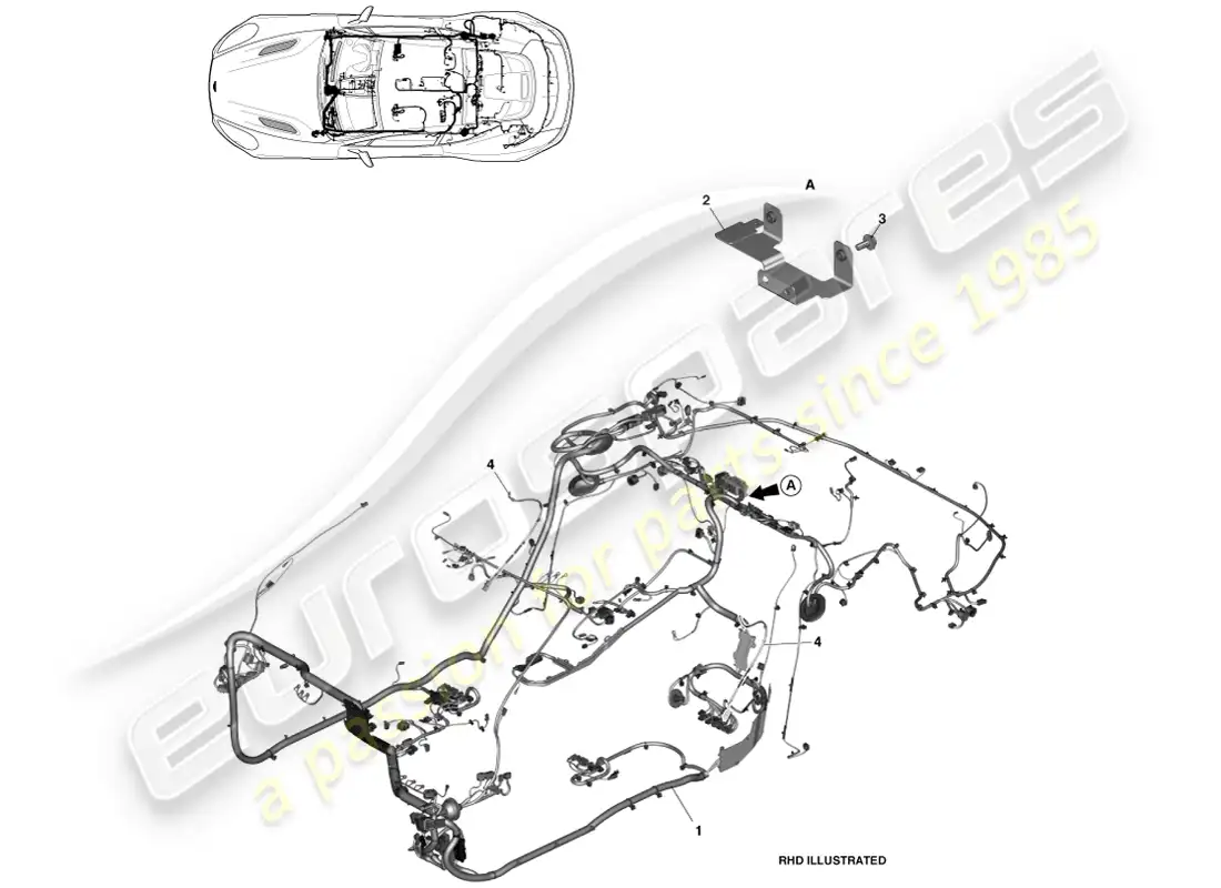 aston martin vanquish (2013) arnés corporal, cupé diagrama de piezas