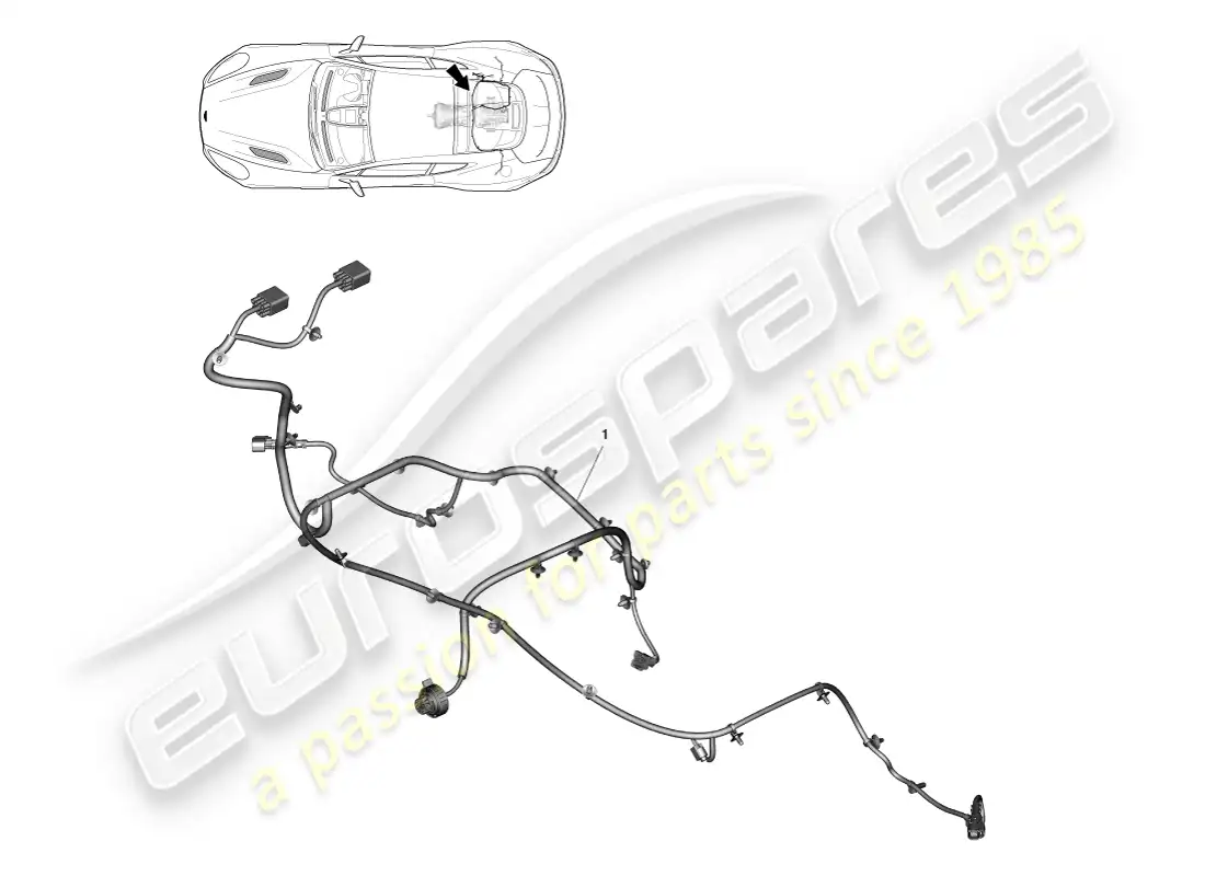 aston martin vanquish (2013) arnés de transmisión diagrama de piezas
