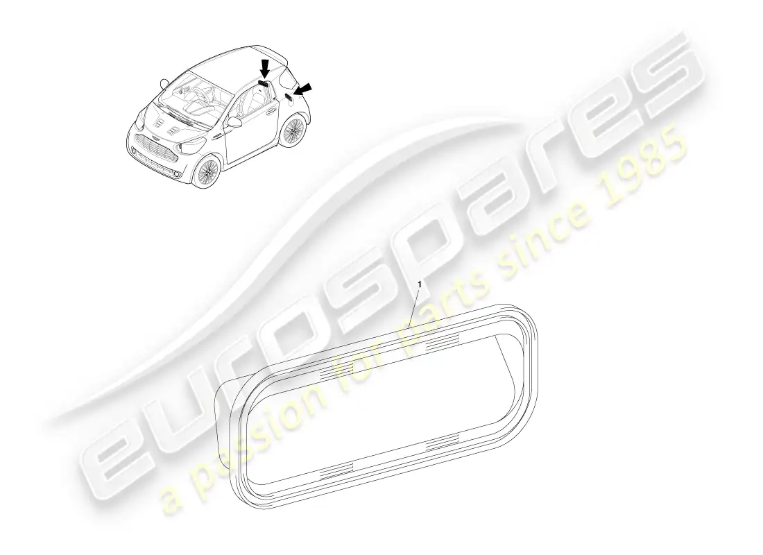 aston martin cygnet (2012) componentes de extracción de aire diagrama de piezas