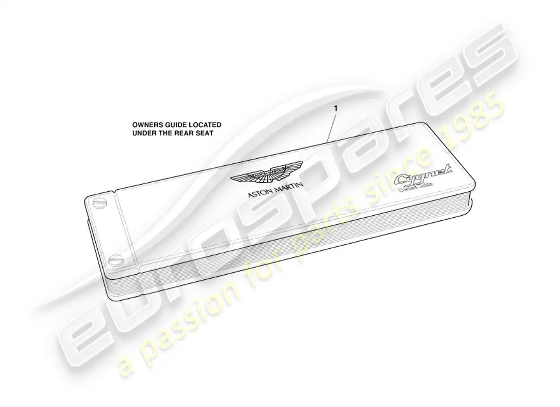 aston martin cygnet (2012) guía del propietario diagrama de piezas