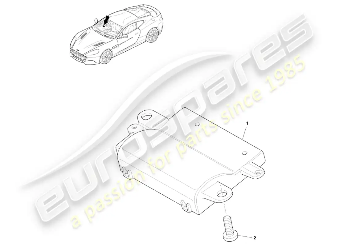 aston martin vanquish (2014) rke diagrama de piezas