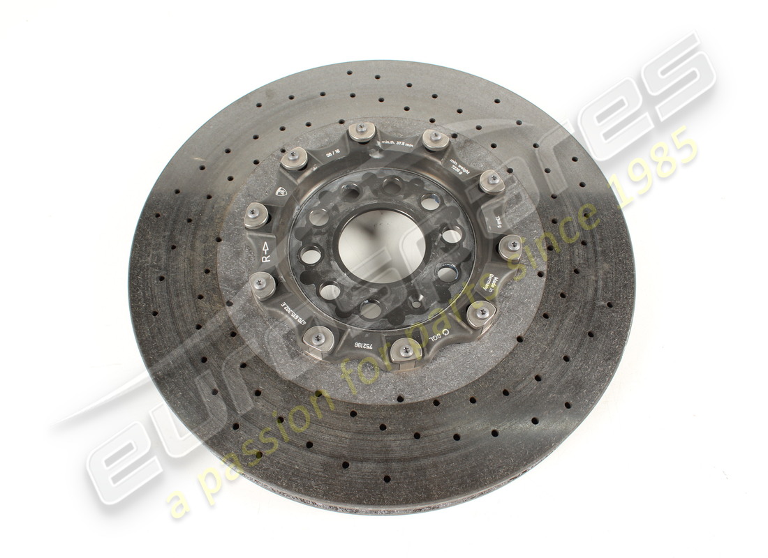 usado lamborghini disco de freno cerámico delantero derecho (ventilado) número de pieza 470615302g