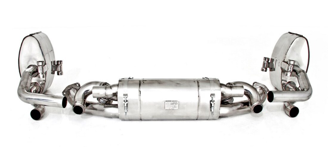 nuevo tubi 991.1 kit de silenciadores centrales y laterales de carrera s con válvula. número de pieza tspo991c12003a (1)