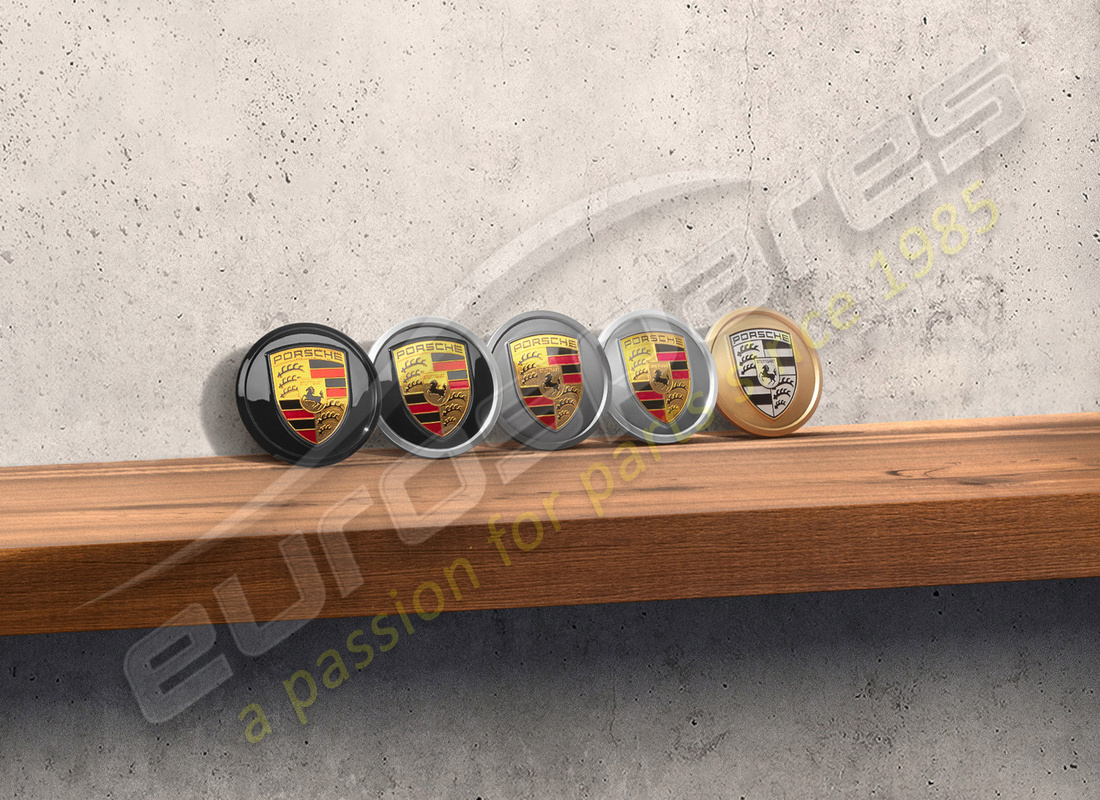 tapacubos de rueda nuevos porsche. número de pieza 9j1073000b (1)