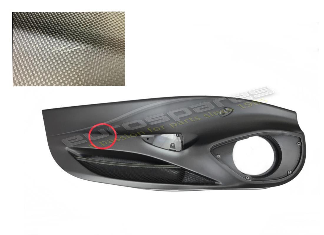 SUBESTRUCTURA DEL PANEL DE PUERTA INFERIOR IZQUIERDO Ferrari USADO. NÚMERO DE PARTE 796068 (1)