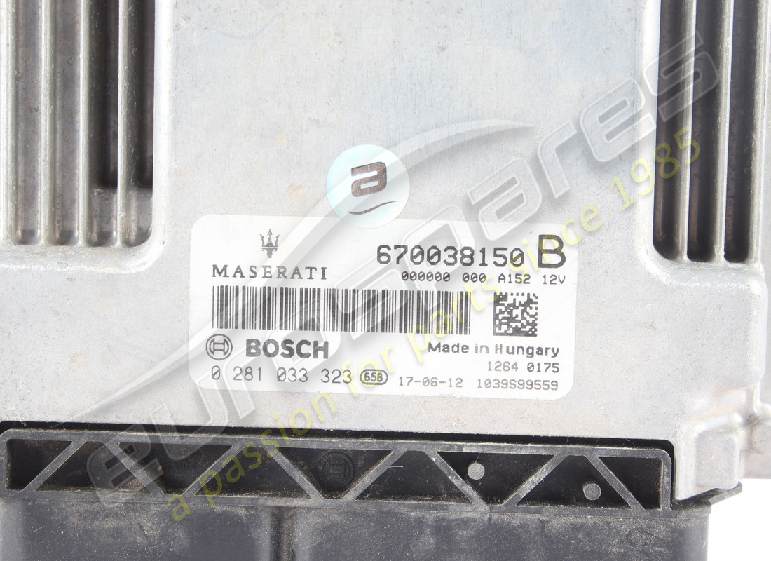 ecu de encendido diésel (hw) usada maserati. número de pieza 670038150 (2)