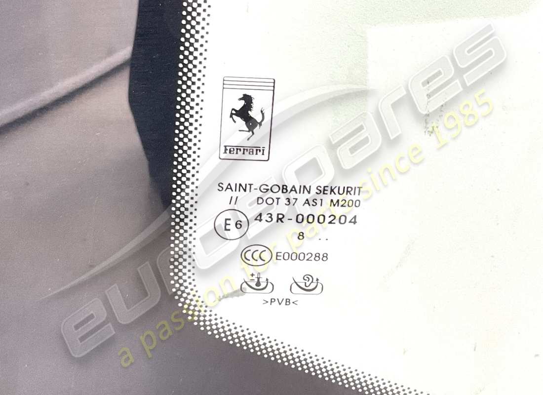 nuevo ferrari parabrisas. número de parte 862250 (2)