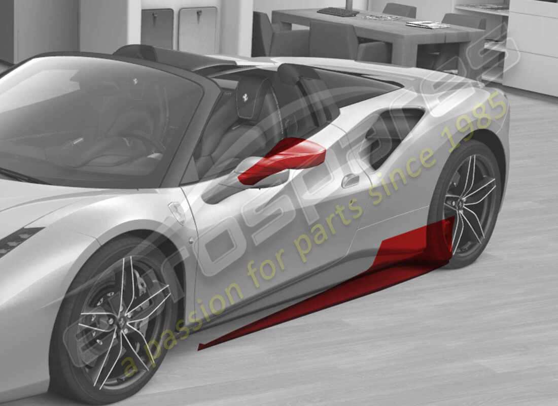 nuevo kit de película ferrari completo 488. número de pieza 70003771 (3)