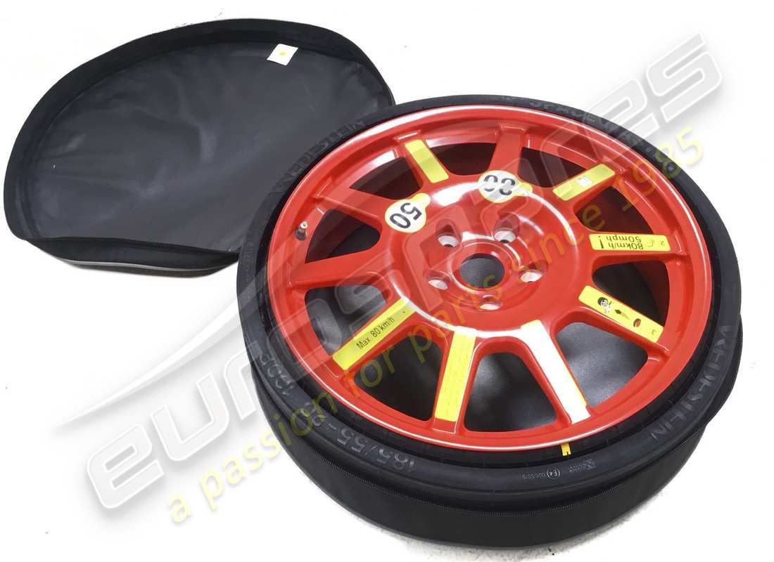 nueva rueda de repuesto porsche roja fuego. número de pieza 992601010a300 (1)