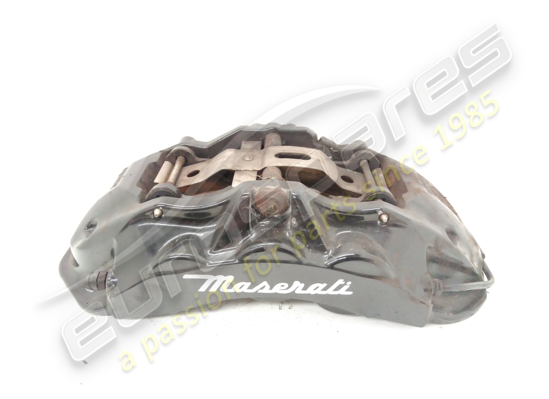 PINZA DE FRENO DELANTERA DERECHA NEGRA USADA Maserati. NÚMERO DE PIEZA 670009174 (1)