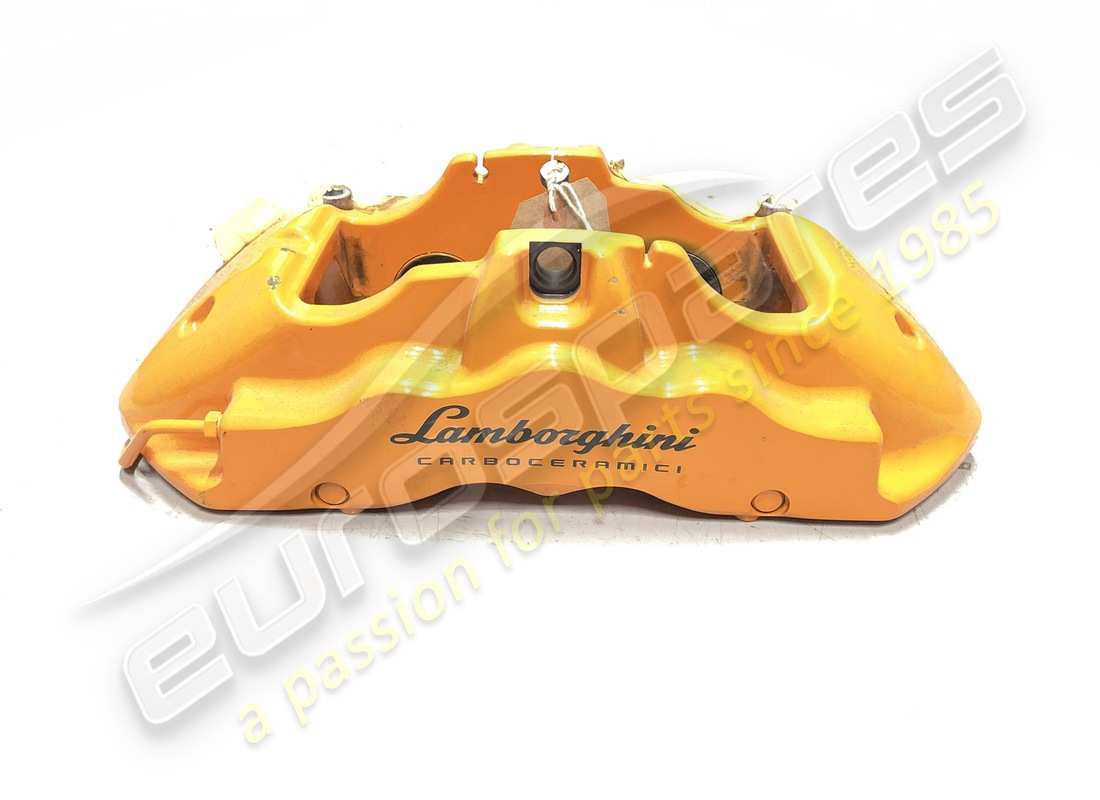 PINZA DE FRENO Lamborghini CCB NARANJA USADA. NÚMERO DE PARTE 4T0615106C (1)