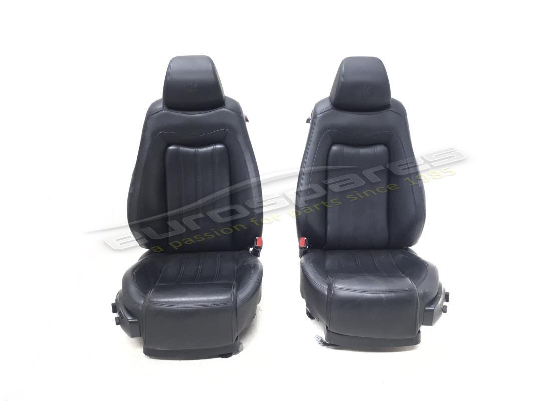 usado maserati rhd delantero seats en negro. número de pieza 9680248000 (1)
