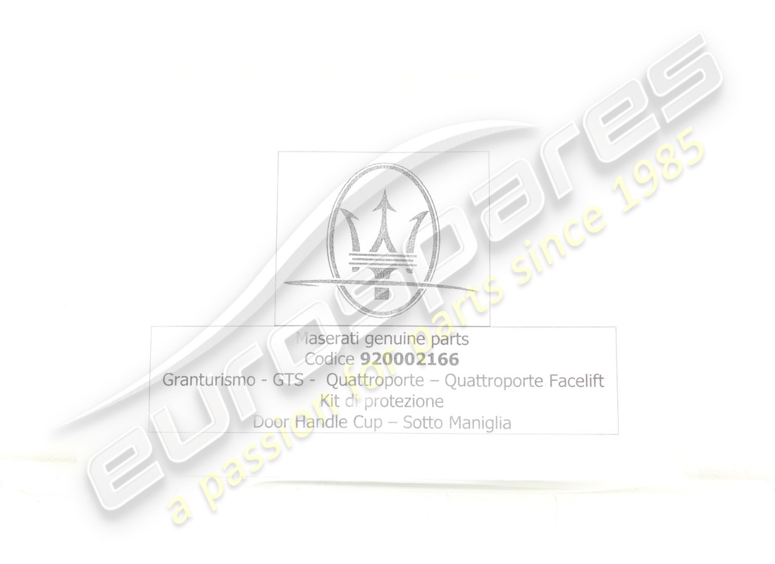nueva protección bajo el asa maserati. número de pieza 920002166 (1)