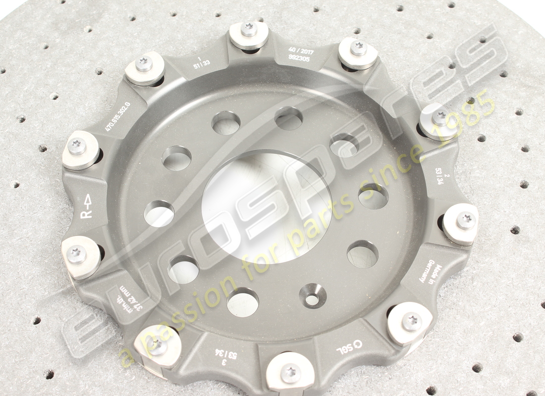 nuevo lamborghini disco de freno cerámico delantero derecho (ventilado). número de pieza 470615302g (4)