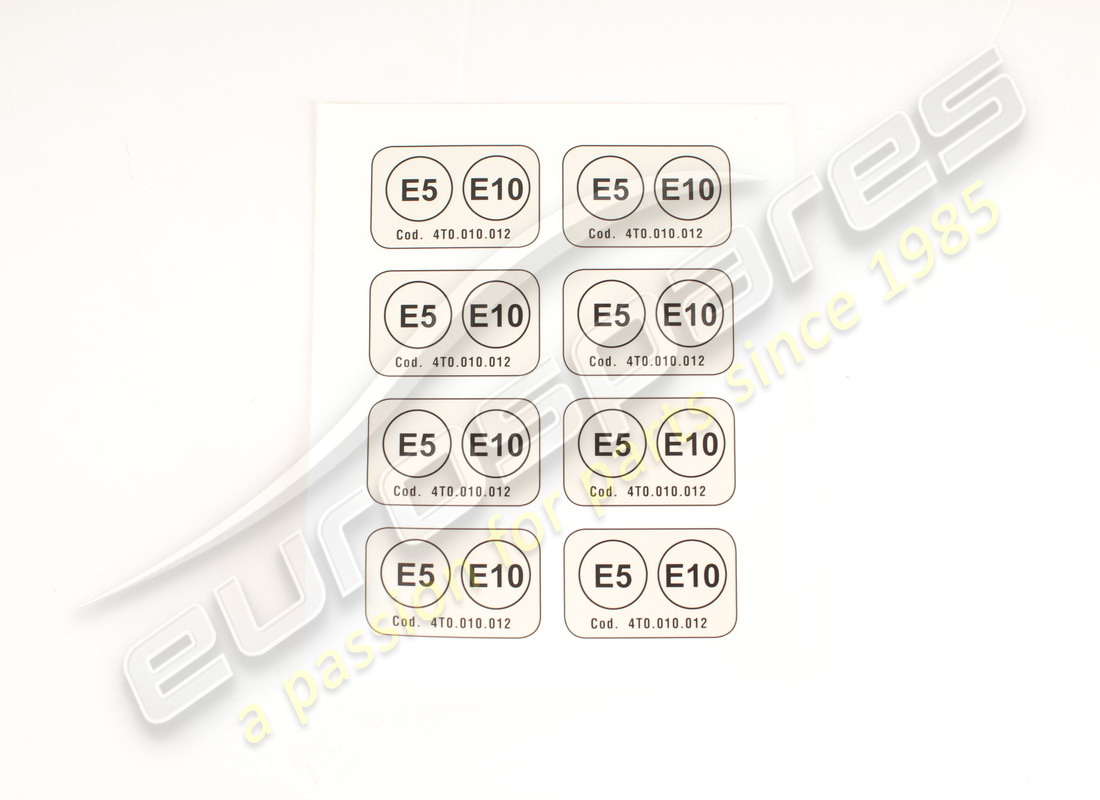 nuevas lamborghini 8 pegatinas de etanol para pc. número de parte 4ml010003 (1)
