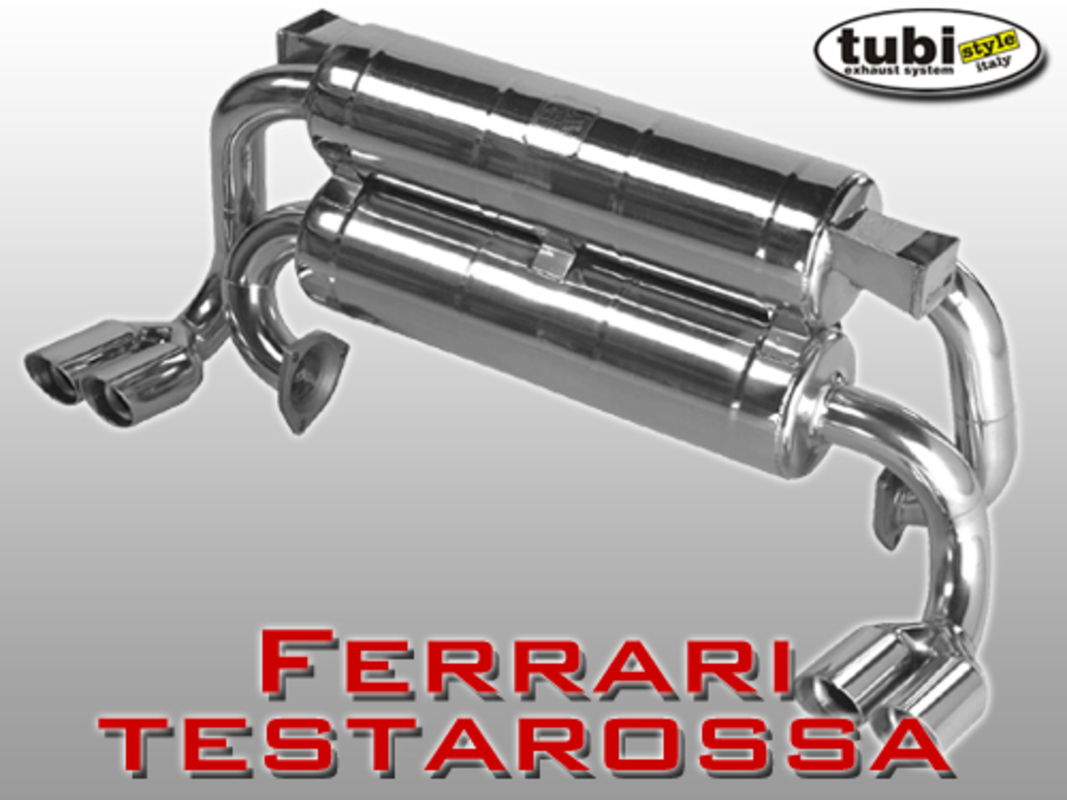 nuevo tubi testarossa - 512tr - 512m silenciador - modelos con catálogo (ruidoso). número de pieza 01128911000r (1)