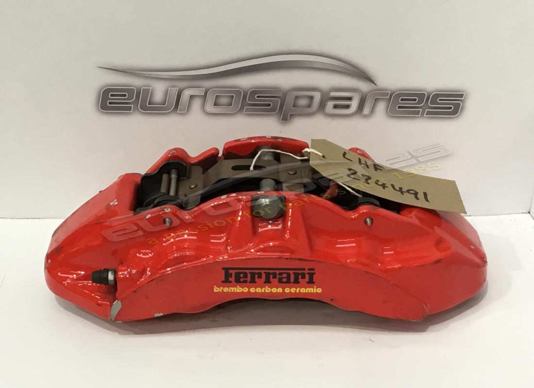 UNIDAD DE PINZA DELANTERA IZQUIERDA Ferrari USADA CON PASTILLAS. NÚMERO DE PARTE 234491 (1)