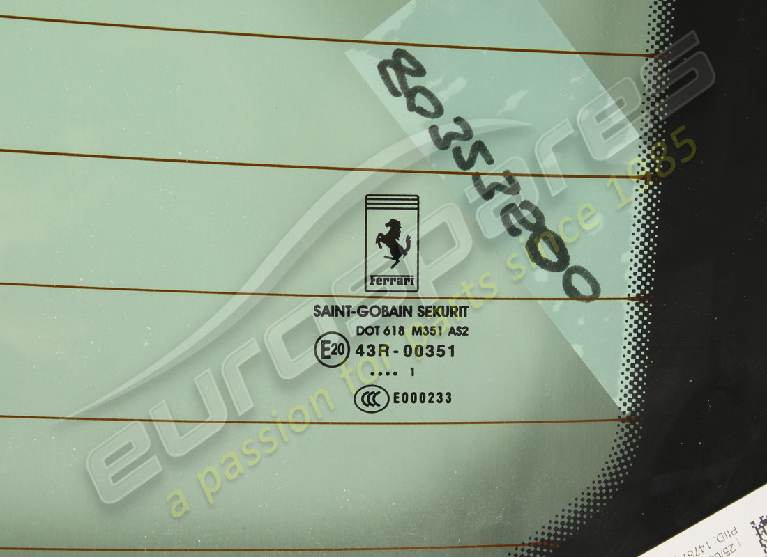 nuevo ferrari vidrio de la ventana trasera. número de parte 80323500 (2)