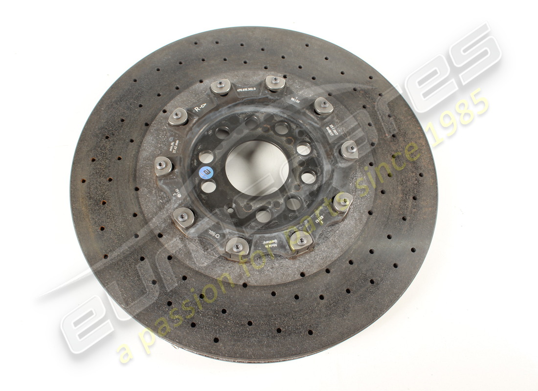 usado lamborghini disco de freno cerámico delantero izquierdo (ventilado) número de pieza 470615301g