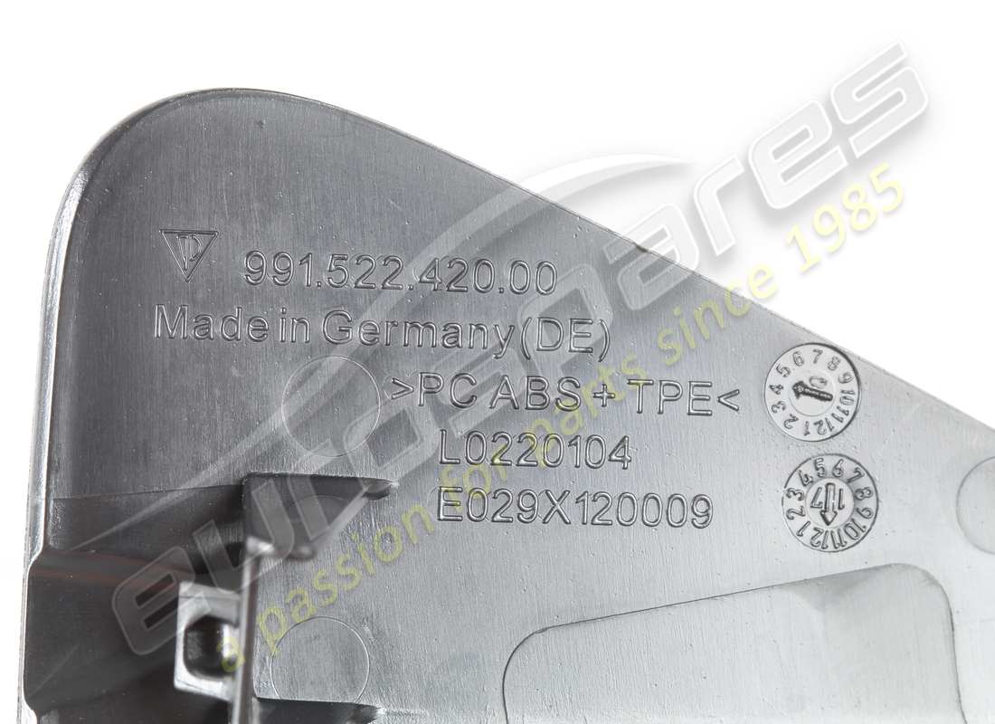 nuevo porsche adorno derecho - hebilla de botón de presión (coupé pr:685) negro. número de pieza 991522420001e0 (3)