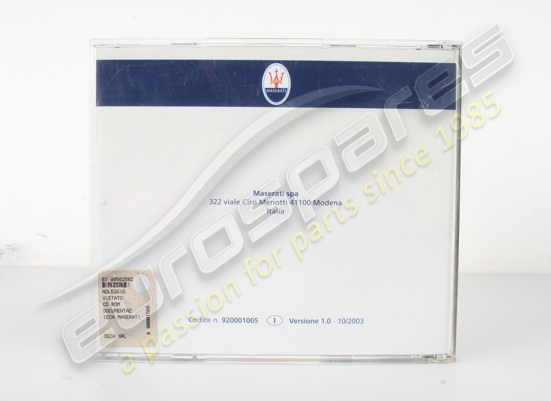 nuevo maserati cd doc. técnico qp it. número de pieza 920001005 (3)