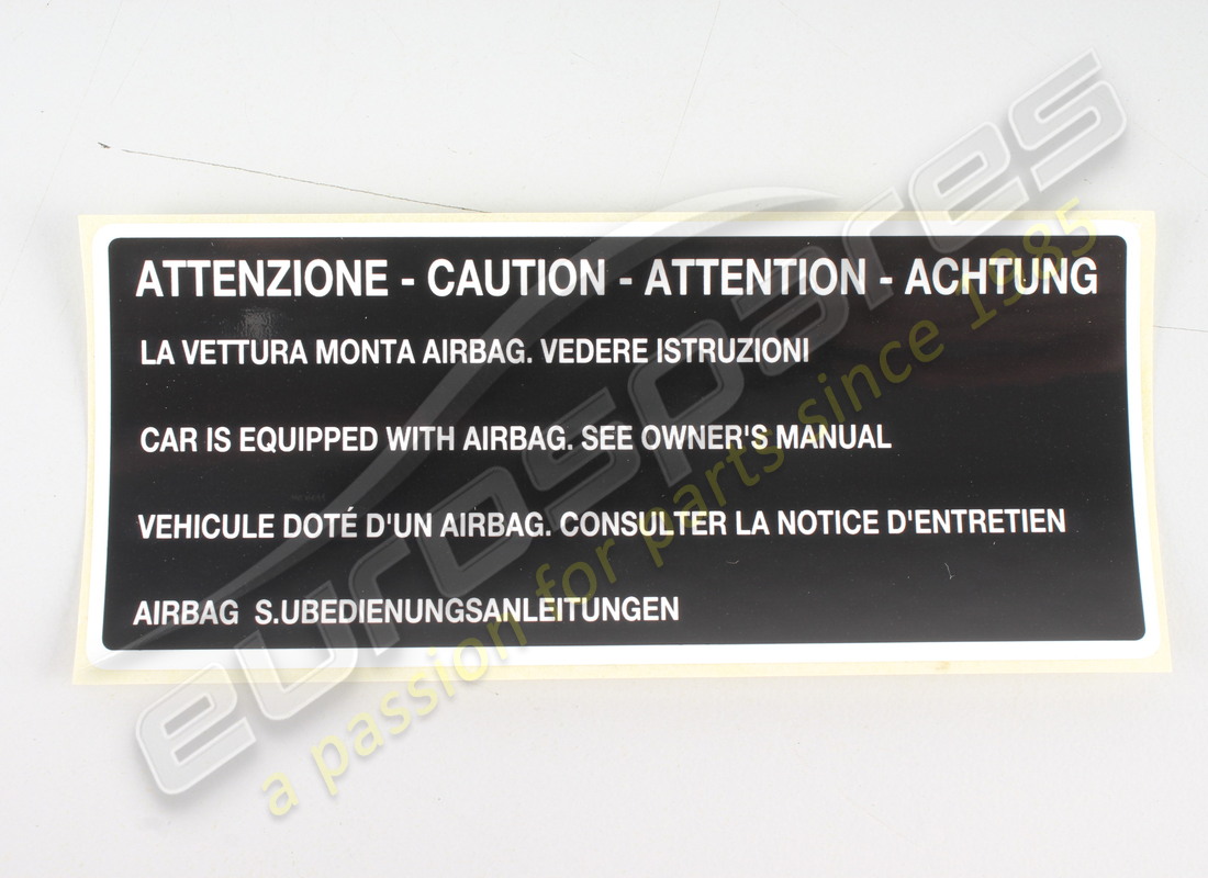 nueva etiqueta adhesiva para airbag ferrari. número de pieza 12856780 (1)